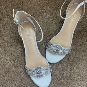 Betsy Johnson Bridal heels never worn